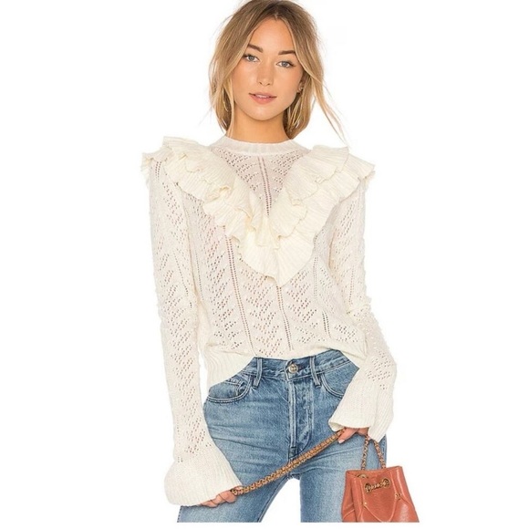 Tularosa | Women’s Wool Blend Beige Manny Sweater Size Small - Picture 1 of 7
